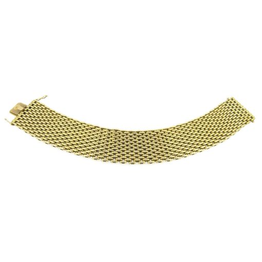 Wide 18ct Gold Bracelet
