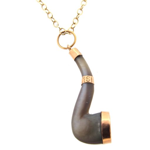 Mother of Pearl Pipe Necklace