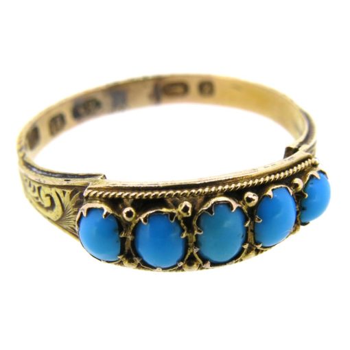 Antique Gold & Turquoise Ring