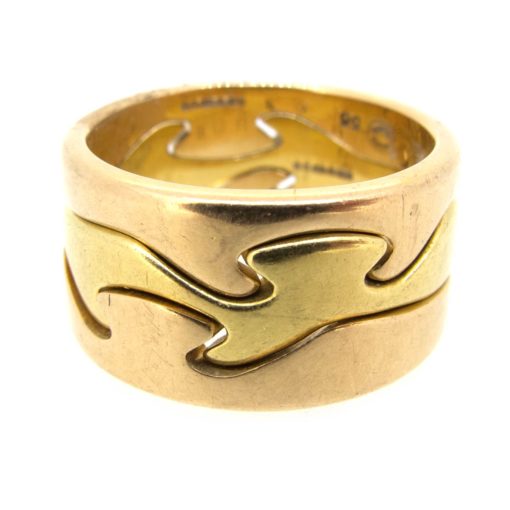 Georg Jensen Gold Puzzle Ring