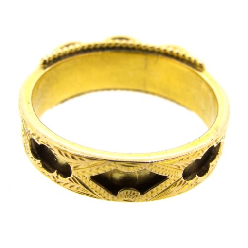 Victorian Enamel Mourning Ring