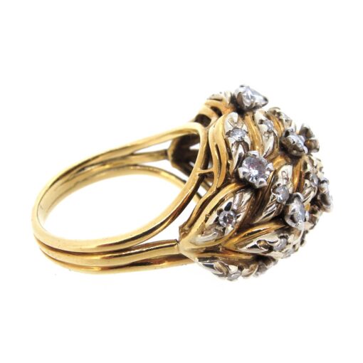 Gold & Diamond Cocktail Ring - Image 2