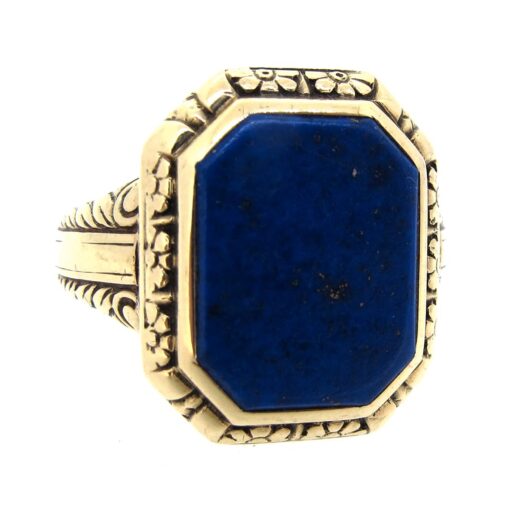 Gold & Lapis Signet Ring