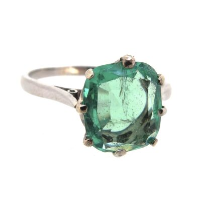 Emerald Solitaire Ring