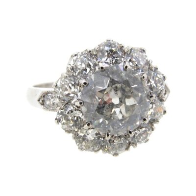Diamond Cluster Ring